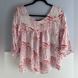 Lex Breezy Shell Ginger Blouse Small